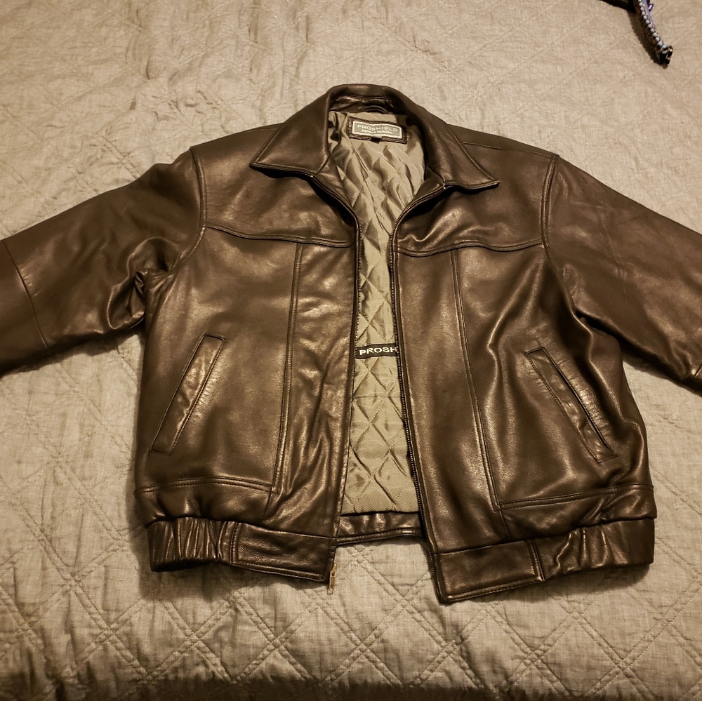 Proshield leather jacket (signature collection)
